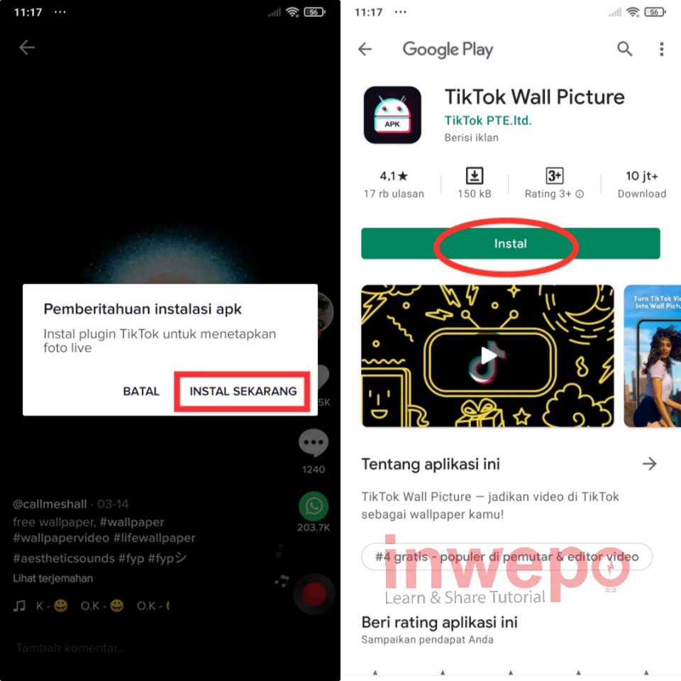 Cara Membuat Wallpaper Animasi dari Video TikTok