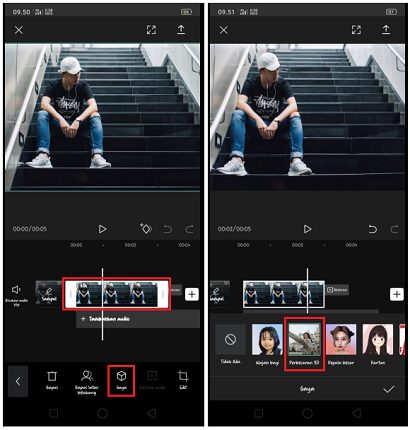 Cara Menggunakan Efek 3D Zoom di CapCut
