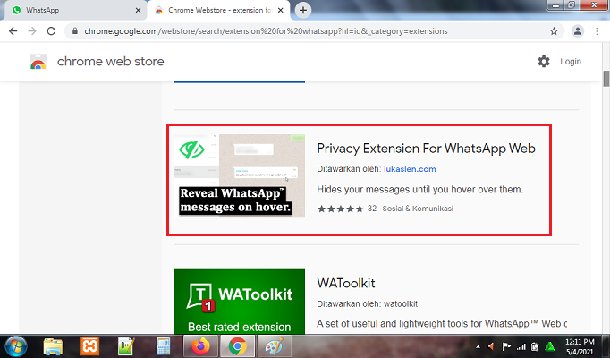 Cara Menyamarkan Chat di WhatsApp Web