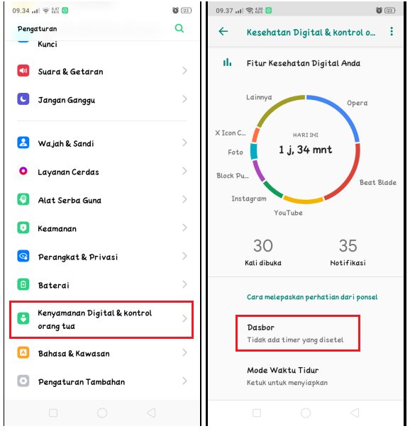 Cara Mengatur Timer Pengingat Aplikasi di HP Realme