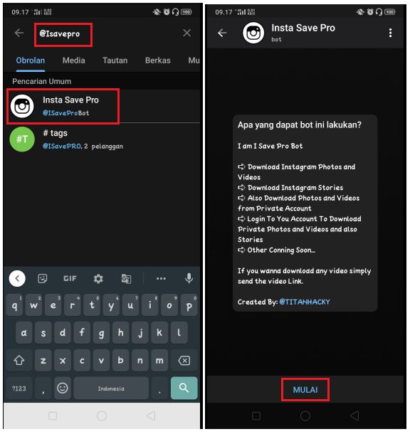 Cara Menyimpan Story Instagram Menggunakan Bot Telegram