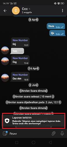Cara Melaporkan Group di Telegram