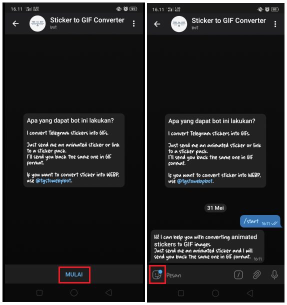 Cara Membuat Stiker Telegram Menjadi Foto dan Animasi GIF