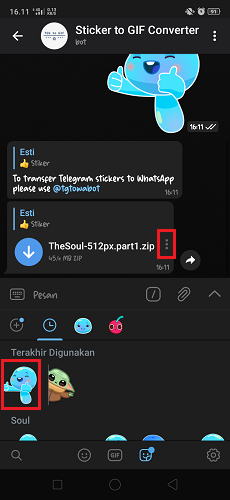 Cara Membuat Stiker Telegram Menjadi Foto dan Animasi GIF