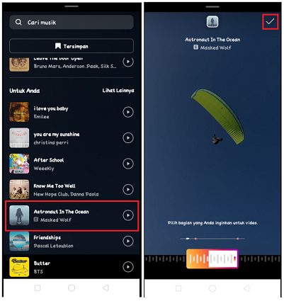Cara Menambahkan Musik di Reels Instagram