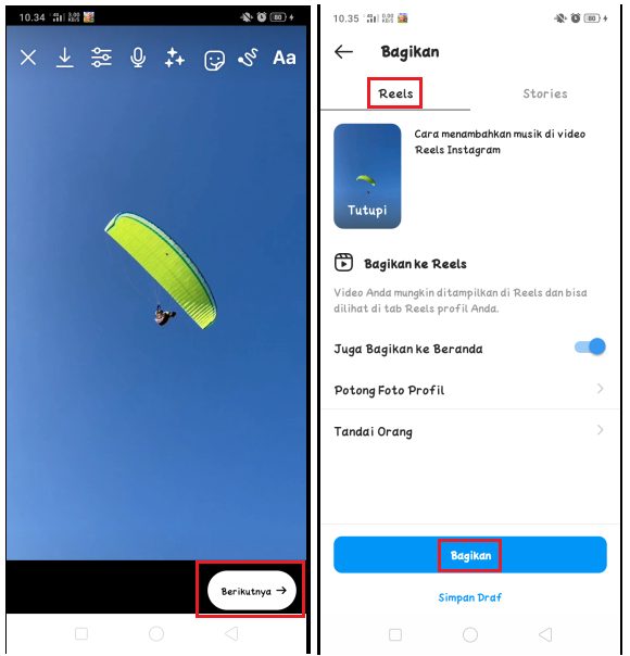Cara Menambahkan Musik di Reels Instagram