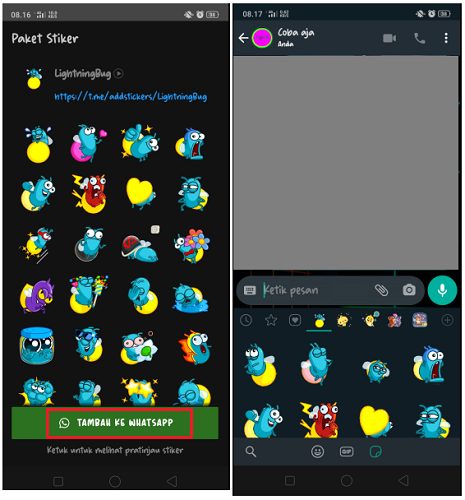 Cara Transfer Stiker Telegram ke WhatsApp