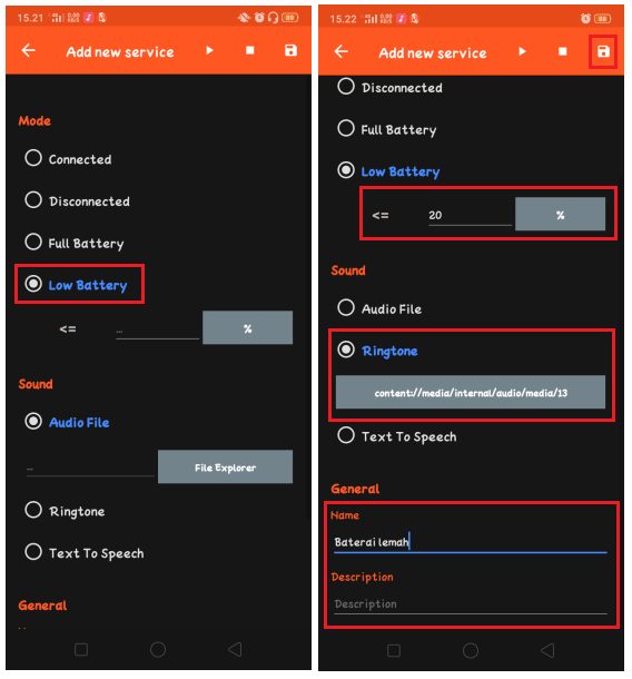 Cara Membuat Suara Notifikasi Battery Low di HP Android