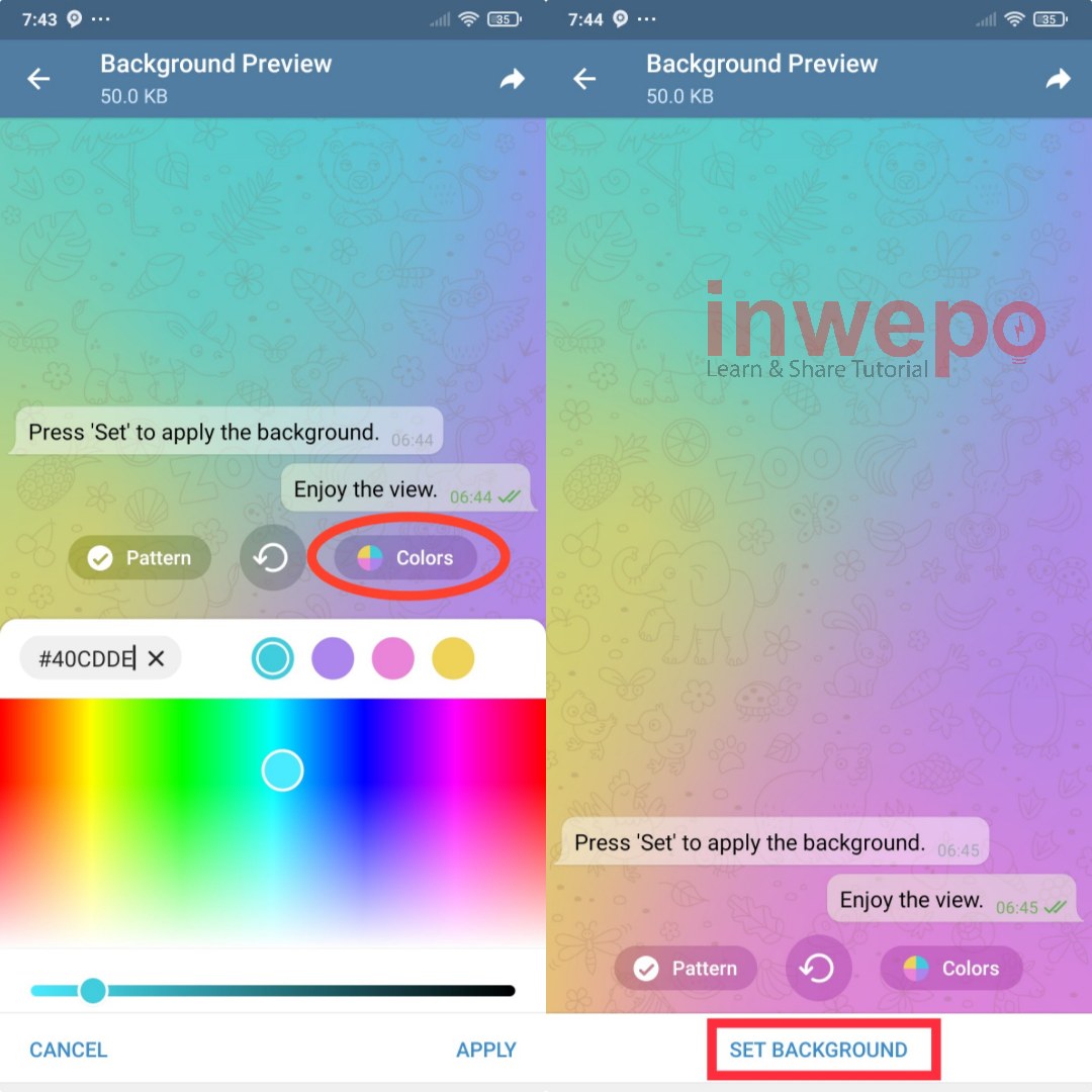 Cara Menggunakan Animasi Background Chat di Telegram