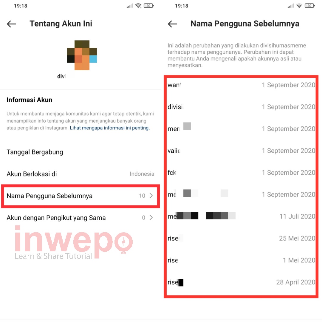 Cara Cek Riwayat Username Instagram Orang Lain