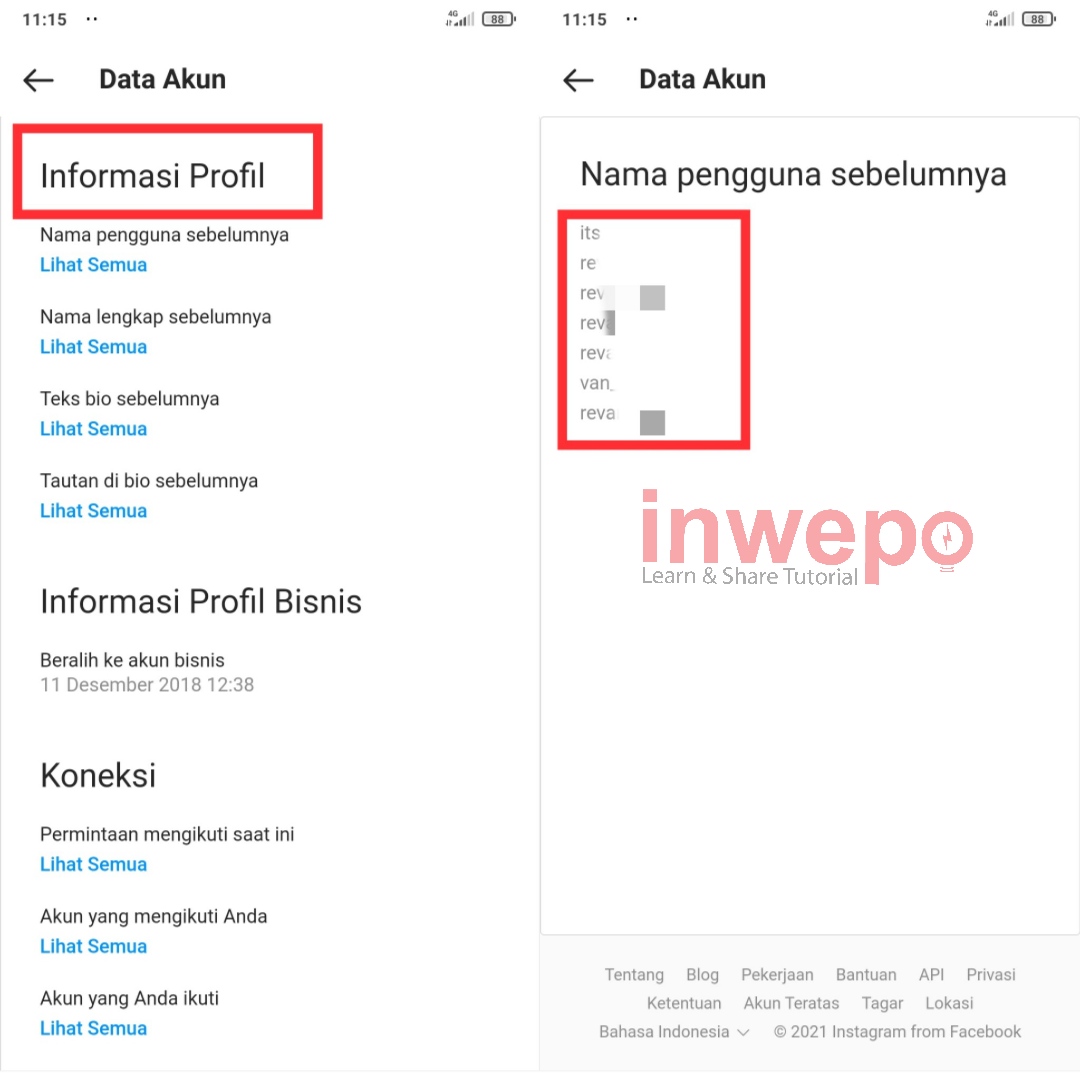 Cara Cek Riwayat Username Instagram Orang Lain