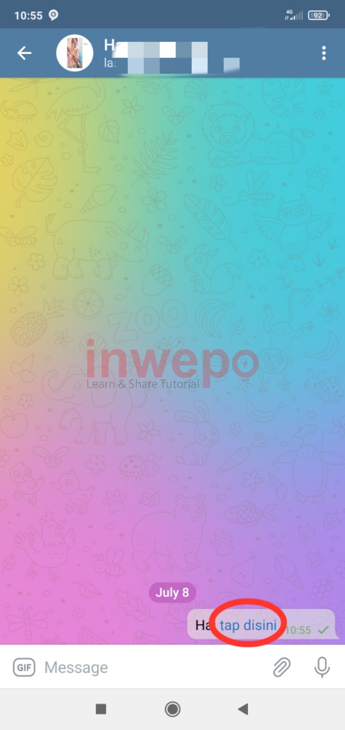 Cara Membuat Hyperlink Atau mempersingkat link di Telegram