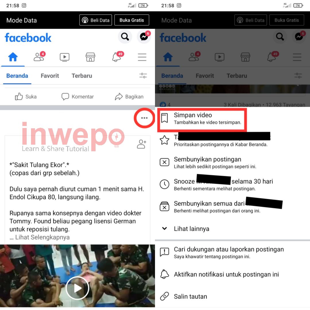 Cara Simpan Konten di Facebook Tanpa Mengunduhnya