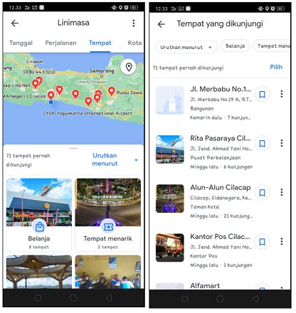 Cara Melihat Lokasi yang Pernah Dikunjungi di Google Maps