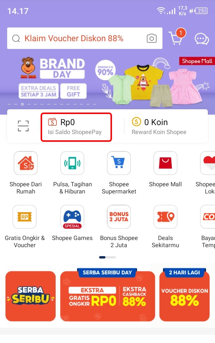 Cara Melihat Nomor Shopeepay Sendiri