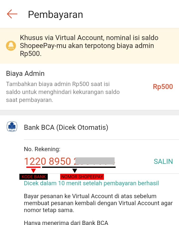 Cara Melihat Nomor Shopeepay Sendiri