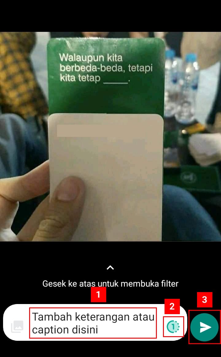 Cara Mengirim Foto Atau Video Sekali Lihat di WhatsApp