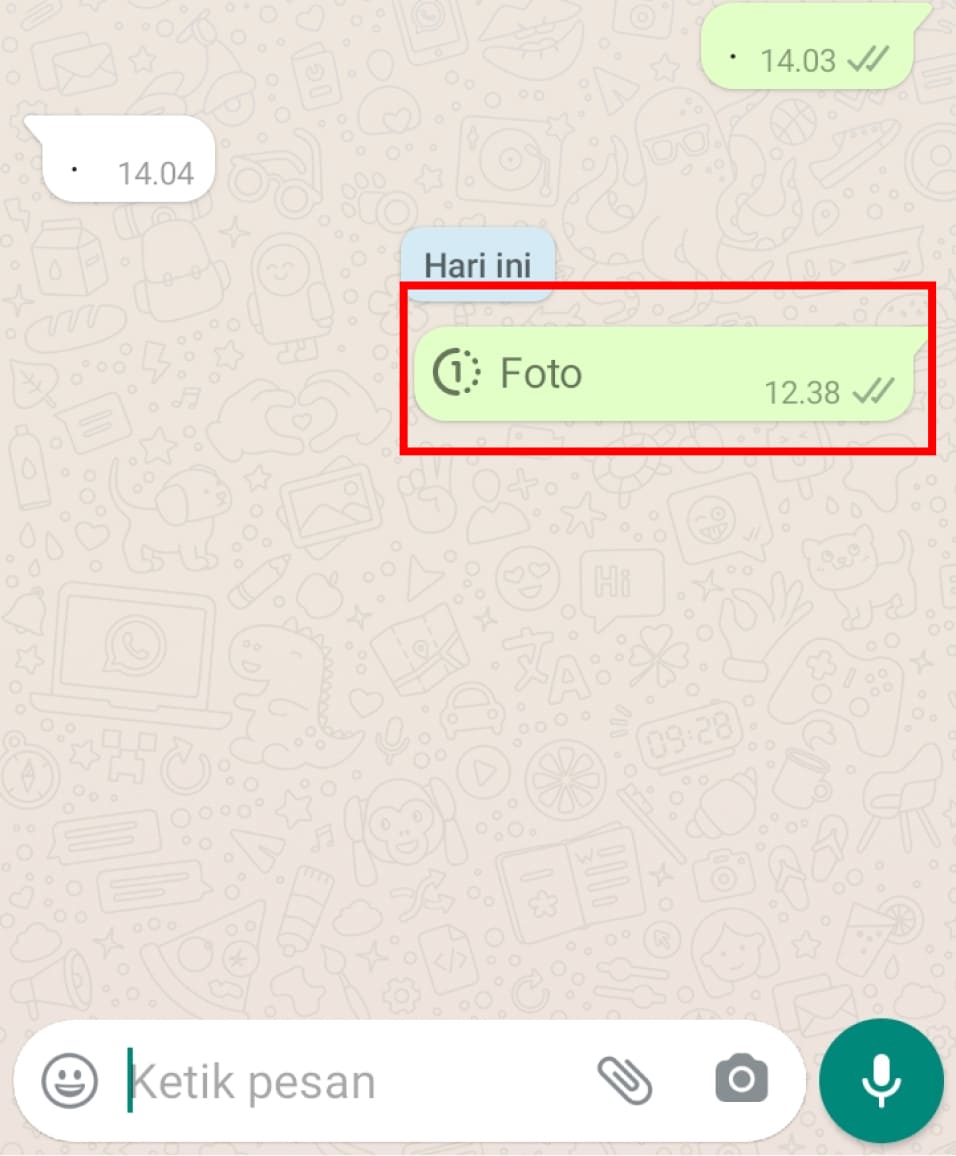 Cara Mengirim Foto Atau Video Sekali Lihat di WhatsApp