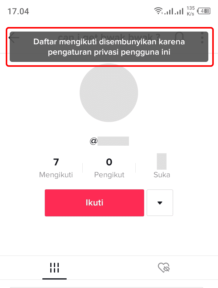 Cara Menyembunyikan Following List Atau Mengikuti Di Aplikasi Tiktok