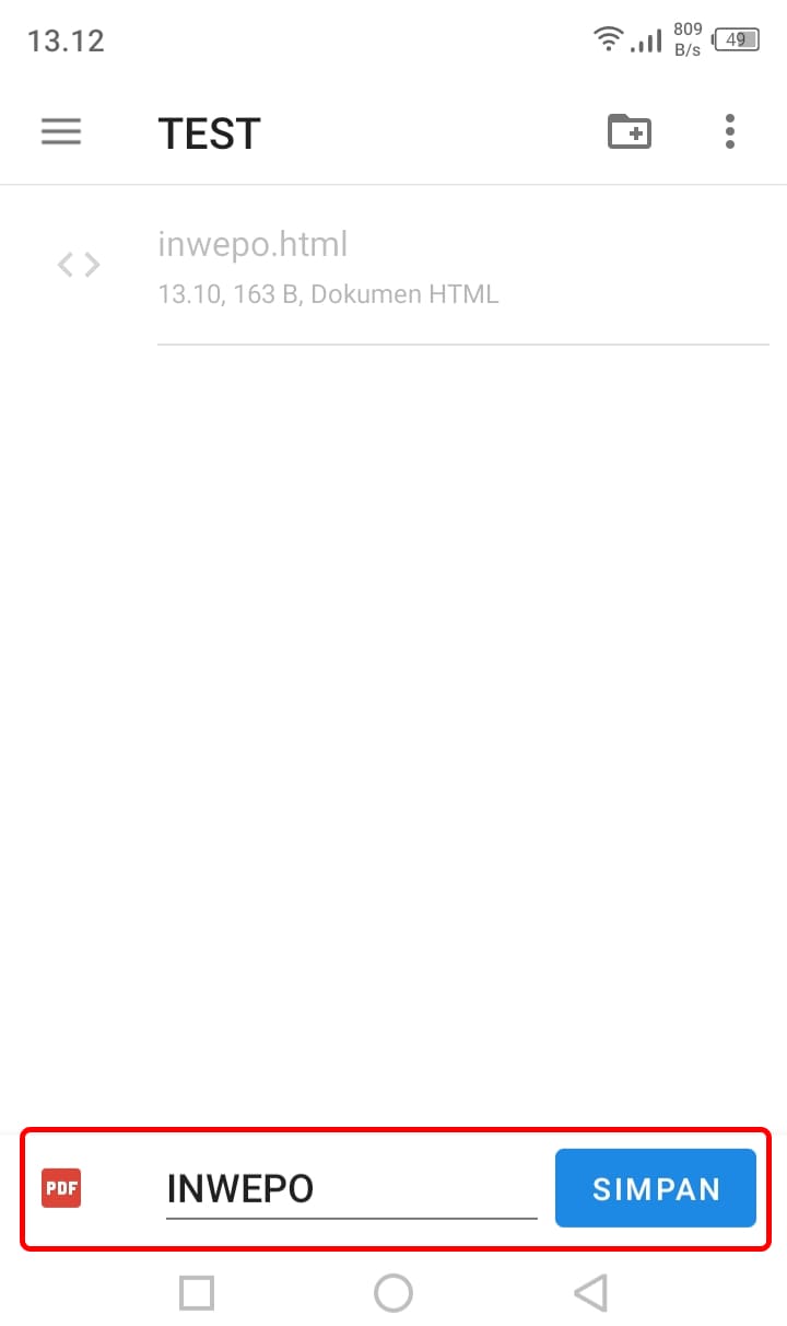 6. selanjutnya, kita juga bisa mengatur ukuran kertas dan pengaturan lainnya dari dokumen pdf tersebut dengan menekan tombol panah, seperti gambar berikut ini