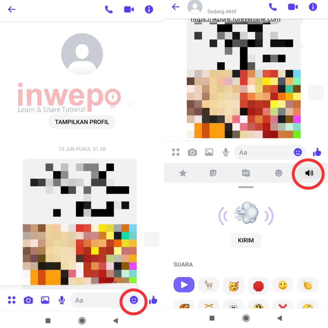 Cara Menggunakan SoundMoji di Messenger Android