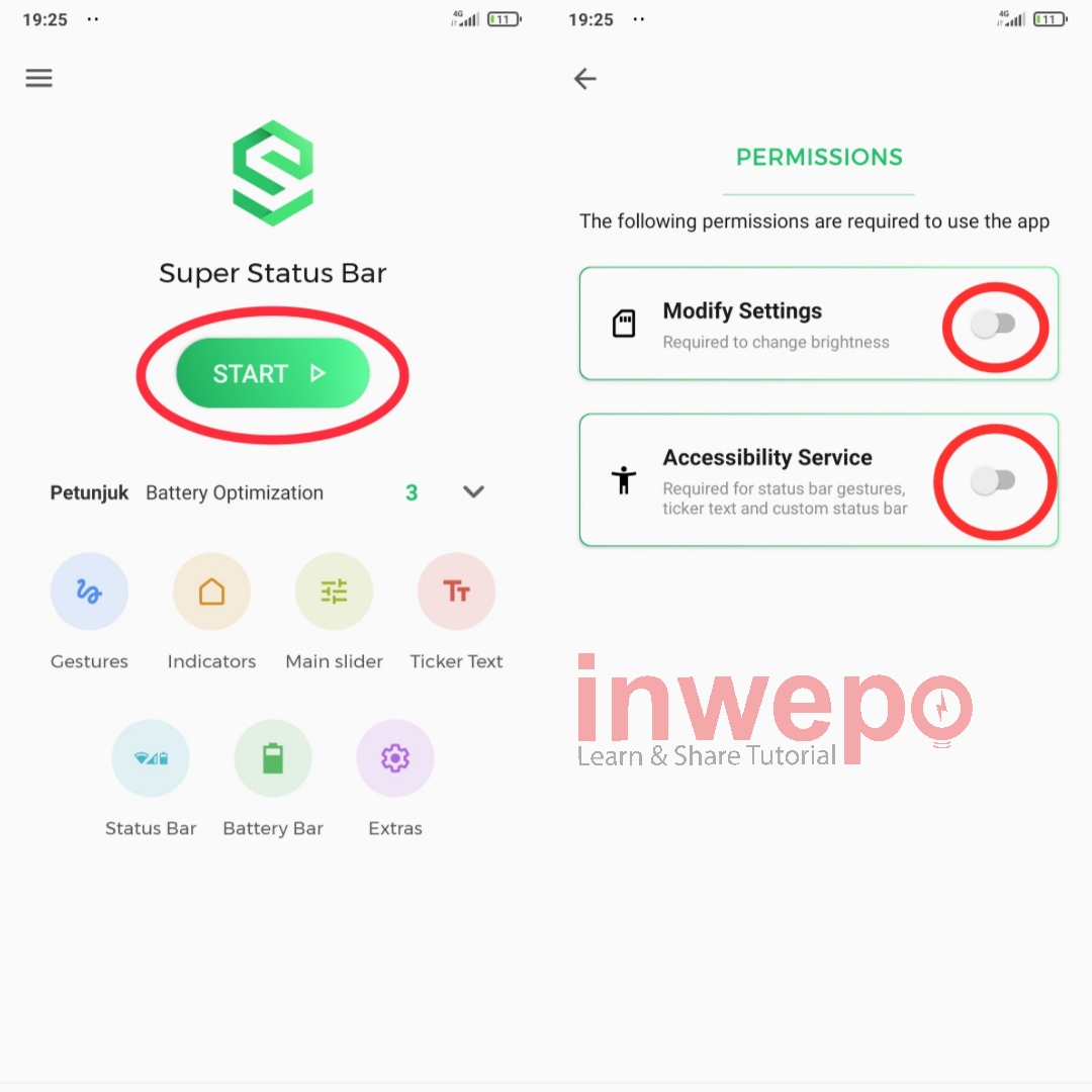 Cara Aktifkan Double Tap Screen Off di Status Bar
