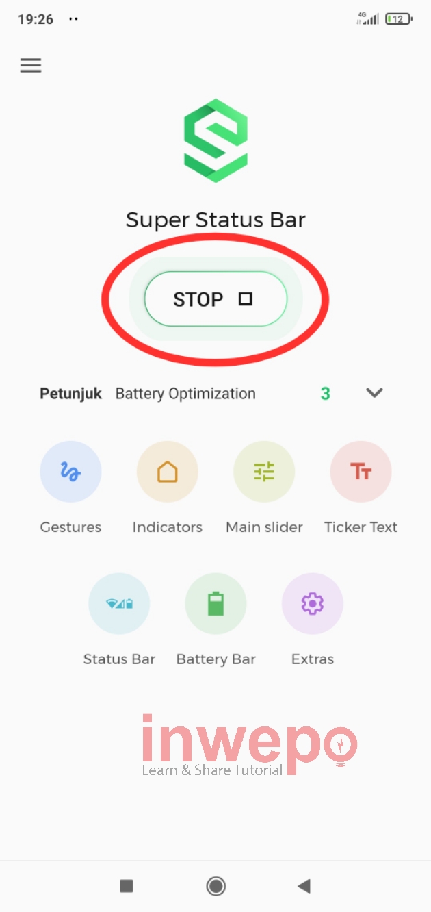 Cara Aktifkan Double Tap Screen Off di Status Bar