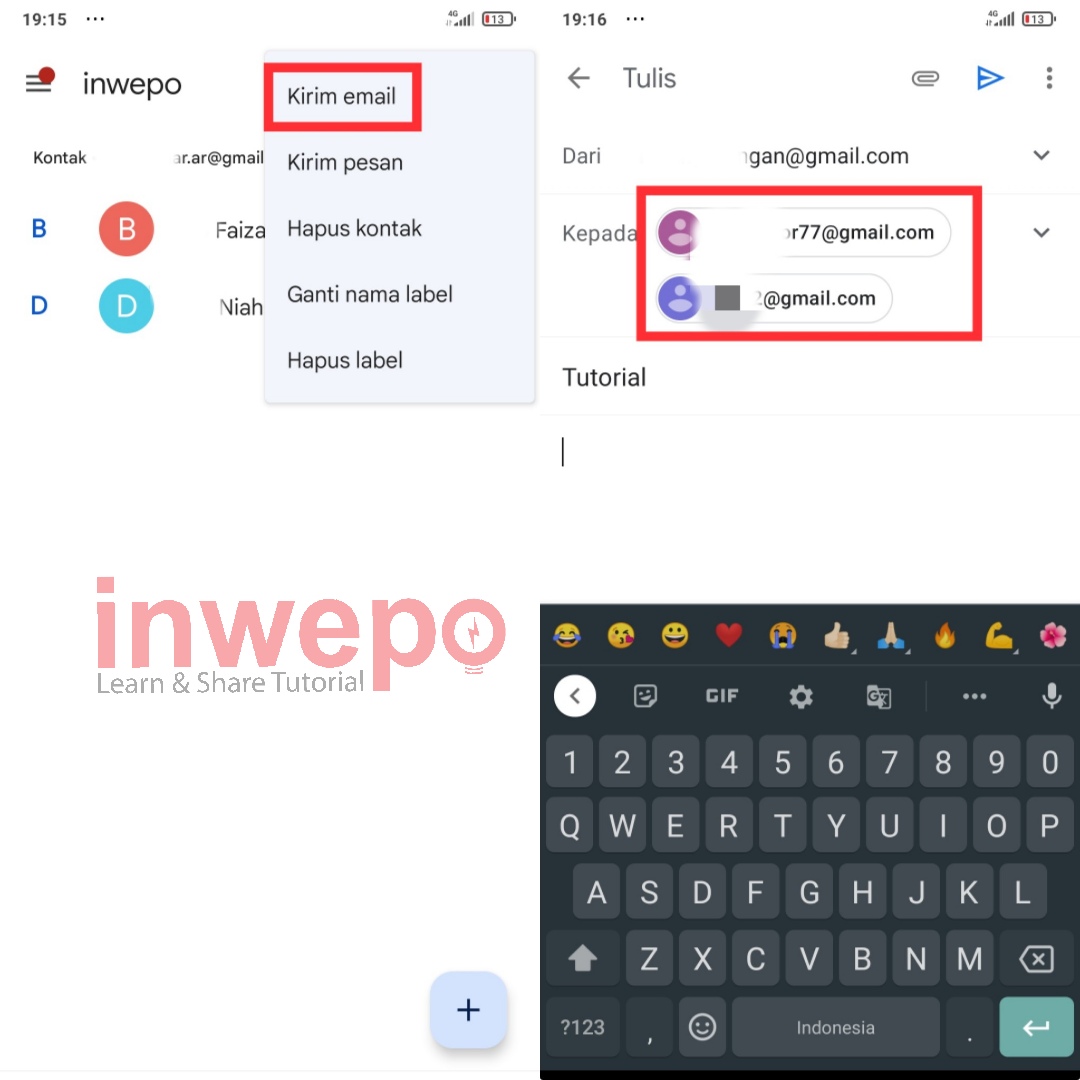 Cara Membuat Email Grup di Gmail Android
