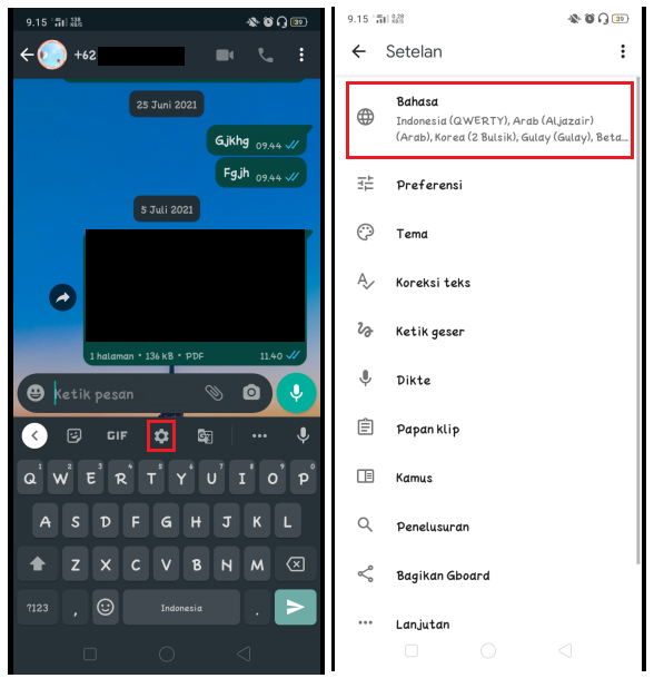 Cara Menghapus Bahasa di Aplikasi GBoard