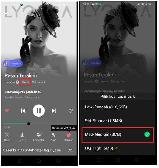 Cara Mengganti Kualitas Lagu di Joox
