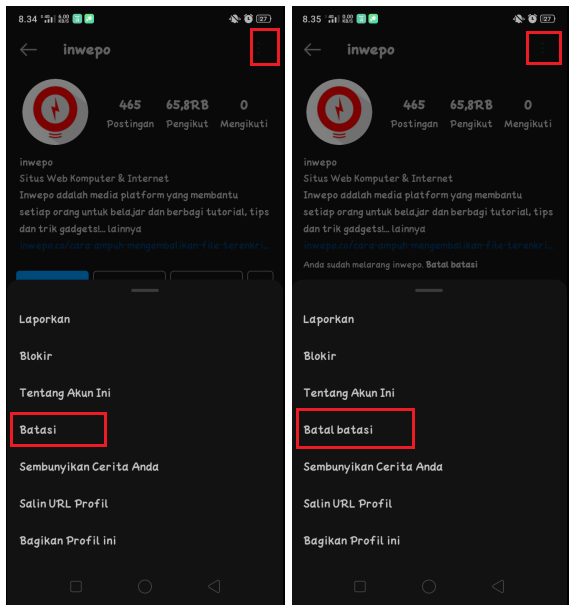 Cara Aktifkan Fitur Batas di Aplikasi Instagram