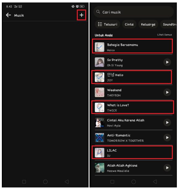 Cara Menampilkan Profile Musik di Facebook Android