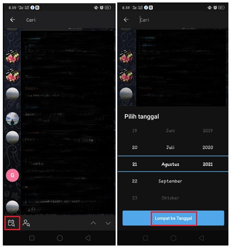 Cara Mencari Chat Telegram Bedasarkan Tanggal dan Username