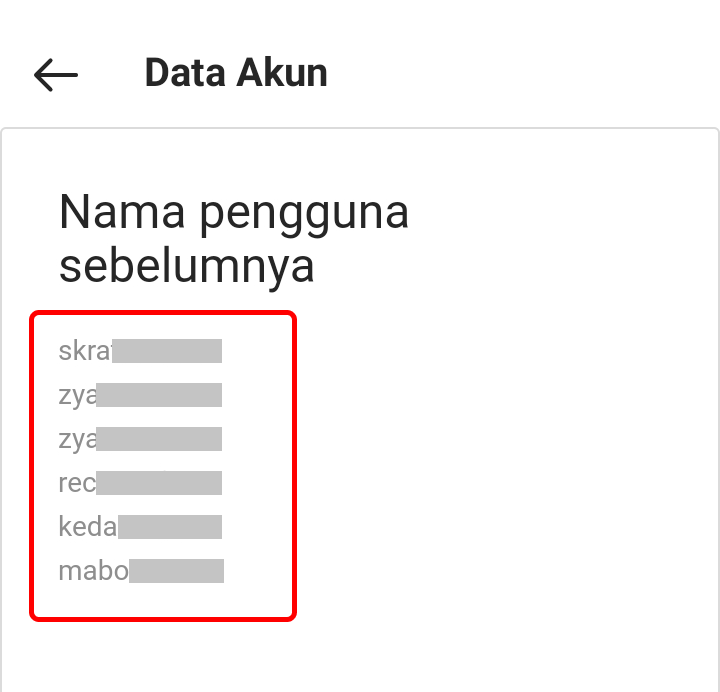 Cara Melihat Riwayat Username Instagram Yang Pernah Digunakan Sebelumnya