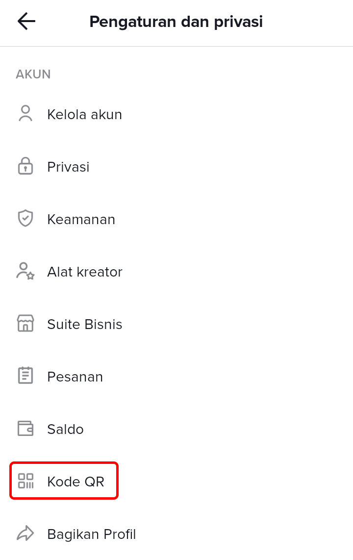Cara Mendapatkan Dan Scan QR Code di TikTok