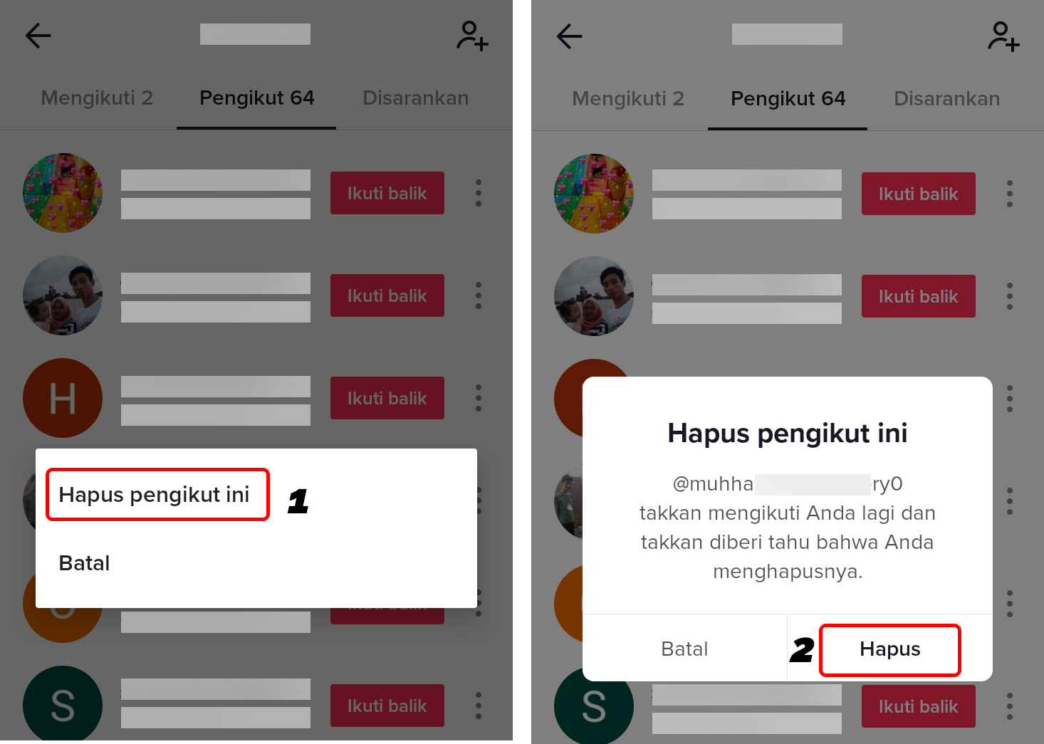 Cara Menghapus Pengikut di TikTok