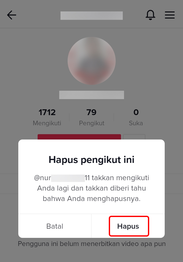 Cara Menghapus Pengikut di TikTok