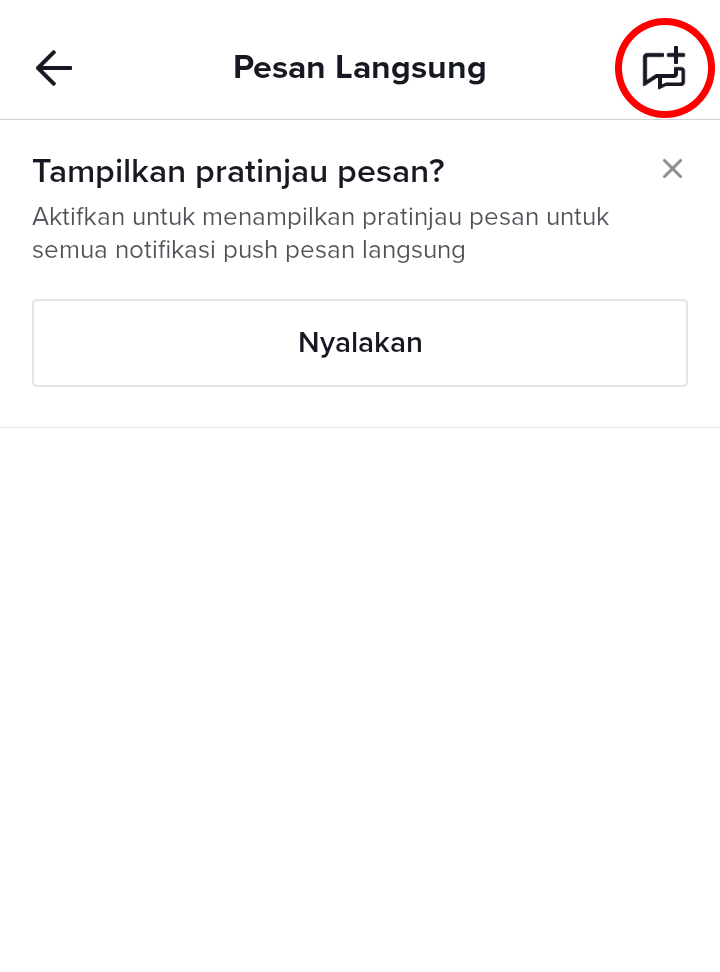 Cara Membuat Percakapan Grup di TikTok