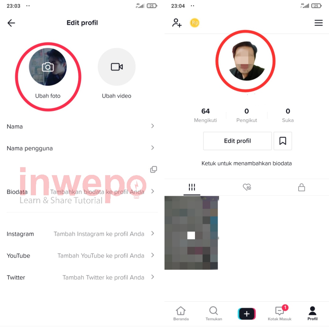 Cara Membuat Profil TikTok jadi Transparan