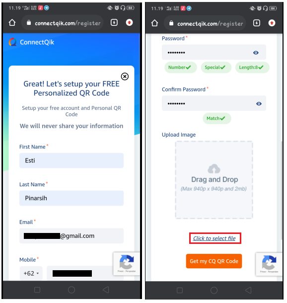 Cara Membuat Kode QR Kontak dengan Foto Pribadi