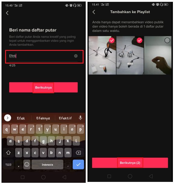 Cara Membuat Playlist Video di Tik Tok