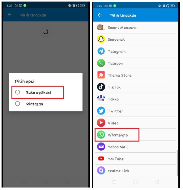 Cara Buka WhatsApp dengan Menekan Tombol Volume di Android
