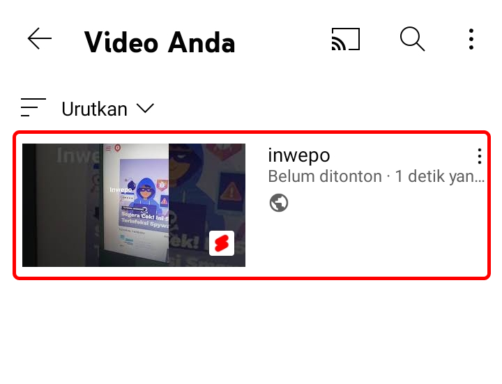 Cara Membuat Youtube Shorts di HP
