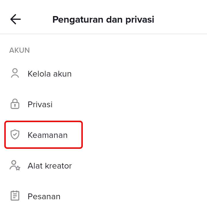 Cara Mengaktifkan Verifikasi Dua Langkah di Tiktok