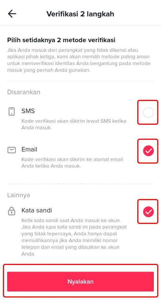 Cara Mengaktifkan Verifikasi Dua Langkah di Tiktok