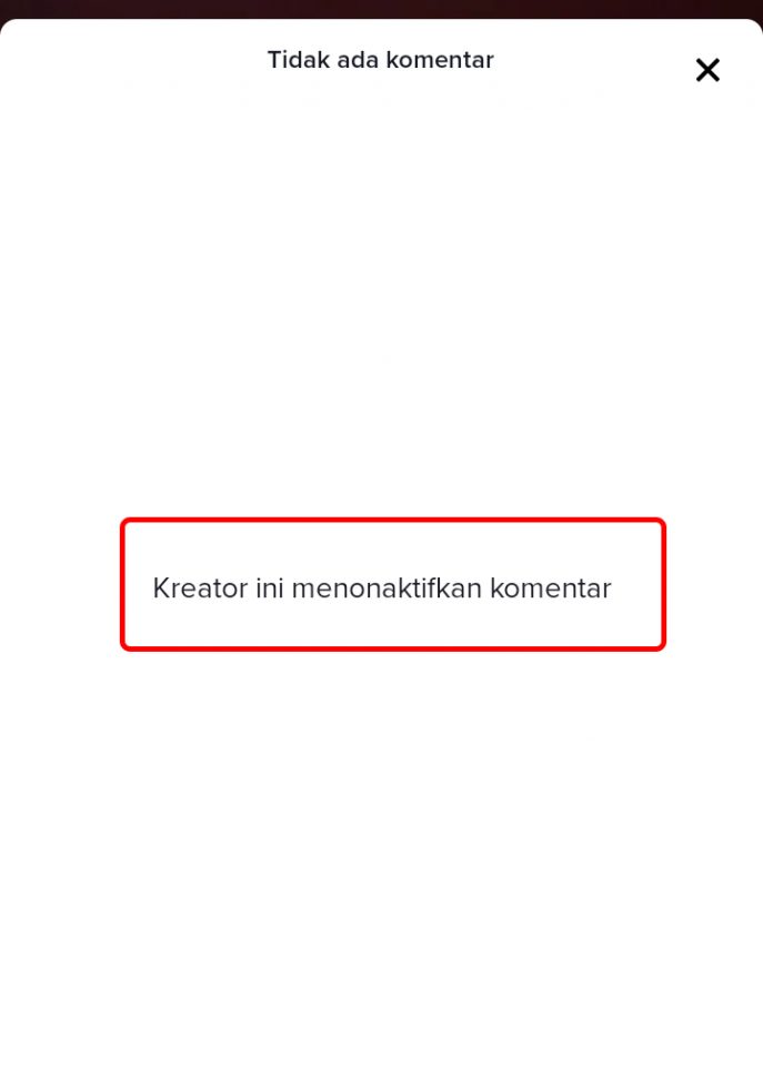 Cara Menonaktifkan Komentar Di Video TikTok