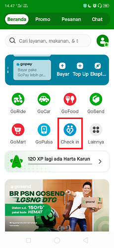 checkin pedulilindungi di gojek