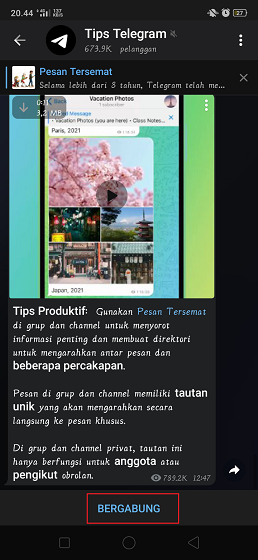 Cara Mengetahui Fitur Terbaru Aplikasi Telegram