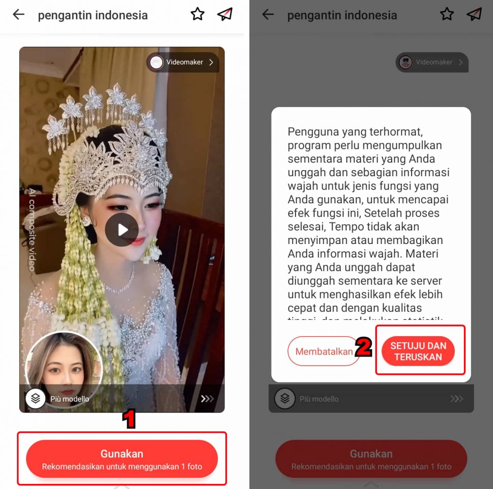 Cara Edit Video Pengantin yang Viral dengan aplikasi Tempo - 5