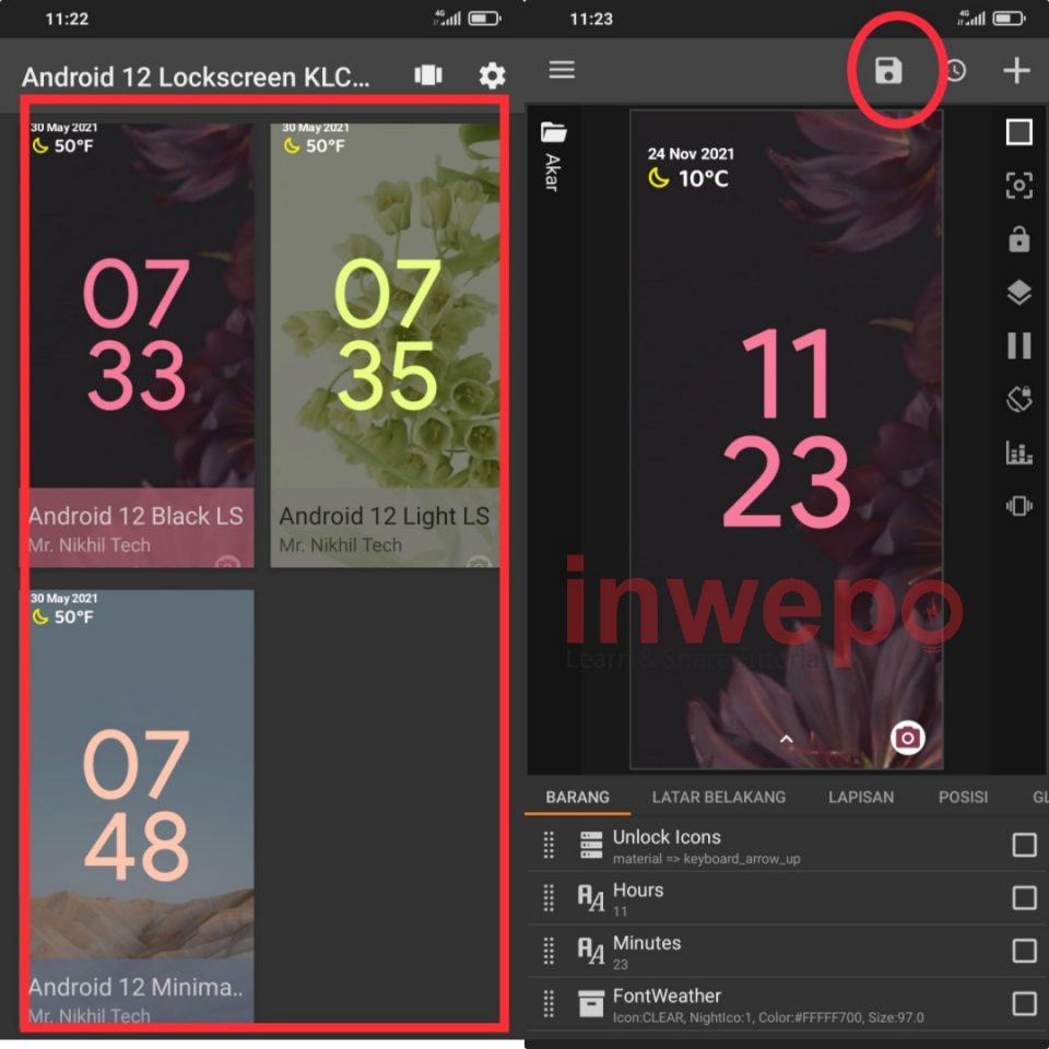 Cara Mengubah Tampilan LockScreen jadi Android 12 - 2
